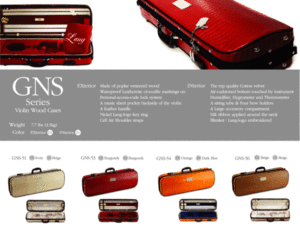 GNS Series Violin Wood Cases