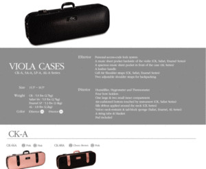 CK-A Series Viola Cases