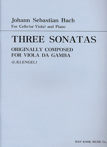 Bach Three sonatas  Cello 