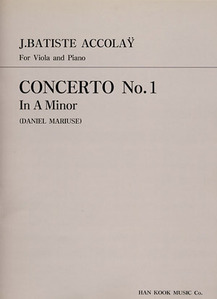 Accolay Concerto No.1 in A Minor Viola 